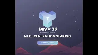 Day 36 on E2X Staking Platform