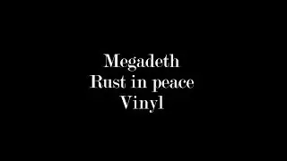 Megadeth Rust in peace Vinyl