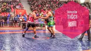 İbrahim Tığcı Bulgar g&uuml;reş&ccedil;iyi temiz yeniyor !