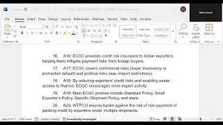 ECGC PO QUESTIONS FUNCTIONS --PL GPAY RS.610 TO 9003037557 WAPP MATERIALS, VIDEOS, TWO MOCKS