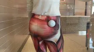 Hip muscle self massage with a Lacrosse ball