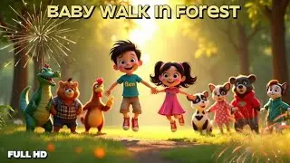 Cartoon Kids ✔ || Baby Walk In Forest With All Team Enjoy The Work