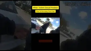 Violent Sexual Predator Tries To Run Away From Cop ! #police  #usa  #crime #news