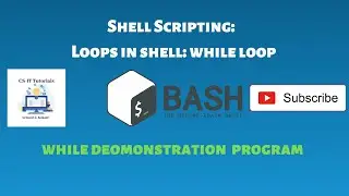 While loop in shell scripting