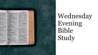 10/23/24-Wednesday Bible Study- History of the Conservative/Institutional Split Lesson 3- Kevin Sams