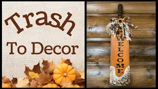 Repurposed Fan Blade For Fall Decor