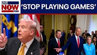 Trump tells GOP senators to 'stop playing games' with shutdown