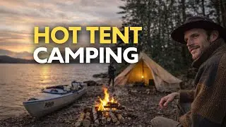 Mit dem Kajak ins Hot Tent | Am See &uuml;bernachten