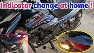 घर पर Indicator चेंज | Bike Indicator change at home | hero bike Indicator | passion pro light badle