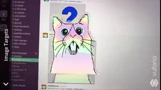 Slack AR Message - Cat Rainbow