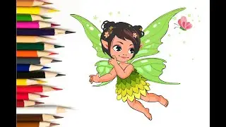 TINKER BELL AND THE GREAT FAIRY | FAIRY ANGEL Drawing and Coloring |  Disney Fairy #disneyprincess