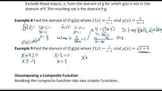 Math 126 1-4 Evaluating Composite Functions