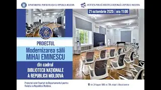 Inaugurarea Sălii „Mihai Eminescu”, Biblioteca Națională a Republicii Moldova, 21 octombrie 2025