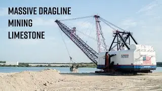 Monster Walking Dragline Excavator Mining Limestone!