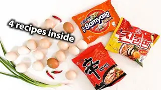Korean Egg ramen 4 Styles 😋😉😍❤️