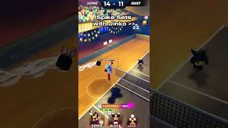 Spike Sets with Jinko are TOO GOOD✌️💯 #jinko #volleyballlegends #gaming #roblox #isoblox #vbl