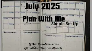 July 2025 Bullet Journal Set Up. || No Frills, Just Pens. Simple Set Up.