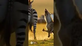 건드리지 말았어야 했다 하이에나vs얼룩말/The Hyena Shouldn&rsquo;t Chase the Wrong Prey #wildlife #nature #predator