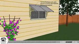 How-to Install Our Window Canopies / Window Awnings - Lyrebird Enterprises