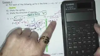 Grade 10 MPM2D1 4.4 Graphing Quadratic by Completing the Square Part 3
