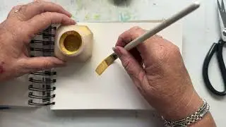 Art Haul - Kuretake Brilliant Gold Ink - Gold Mica #artsupplies #arthaul #artclass #watercolor #art