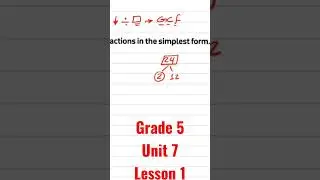 Math grade(5) 2023 | unit 7 lesson 1 [ Like Denominators ] #grade5 #grade5maths #math2023