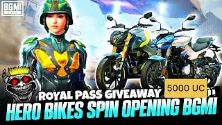 Hero Bike Crate Opening | HERO XTREME BIKE IN BGMI | Bgmi Hero BIKE SPIN | HERO Xtreme 160R #bgmi