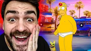 Compré la SKIN de HOMER DESNUDO en Fortnite!😂¿Ganaré?