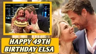 😂Chris Hemsworth Thanks Wife Elsa for Letting Him 'Eat Majority of the Cake' on Her 49th Birthday