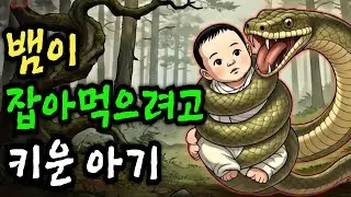 뱀이 잡아먹으려고 키운 아이의 정체? | 야담 민담 옛날이야기 오디오북 수면동화 전설