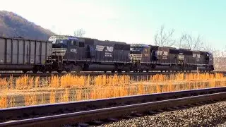 Notch 8 SD60 Trio Pulls a Westbound Coal Drag through Edgeworth, PA - 4/1/2019