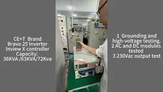 Gounding test for the 36KVA inverter system