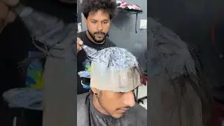 Golden Hair Colour 🔥 For Cap #goldencolor #highlight #sahilbarber #hairstyle #shorts