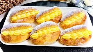 Brioche Vanilla Custard Buns… Pudding Lips! | How To Bake