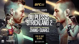 UFC 312 LIVE DU PLESSIS VS STRICKLAND 2 LIVESTREAM & FULL FIGHT COMPANION