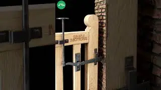 Antique wooden gate latch #short #gatelock #latch