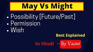 May Vs Might | Differences | Use In Sentences | Examples | Basic English Grammar | E4English&copy;