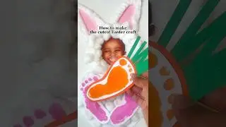 The cutest Easter keepsake 🐰💗 #eastercrafts #eastercraftsforkids #easterforkids #easter