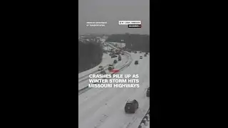 Crashes pile up as winter storm hits Missouri highways