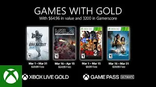 Xbox &mdash; Игры с золотом в марте 2021 г.