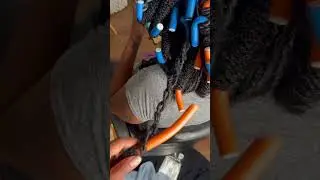 Flexi rods on soft Locs (so curly and cute) #braids #blackhairstyles #braider #softlocs #curls