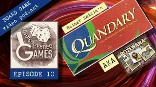 QUANDARY by Reiner Knizia & Milton Bradley - Board Game Review/How To Play/Botswana Comparison EP.10