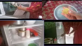 How to clean and organize small fridge //fridge ki smell kese dour kare