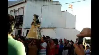 Salida de la Virgen de Escardiel de la Huerta el portillejo