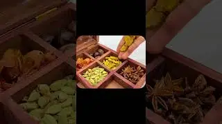 India-Shaped Wooden Spice Box by Angroos | A Unique Blend of Tradition and Utility!