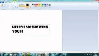 How To Rotate Text On Paint 2013 (easy)