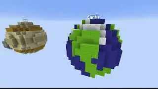 The solar system to scale in minecraft!! (planets,Dwarf planets and moons) Timemarks in description.