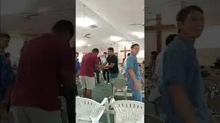 First Sunday 2026.. Greeting each other. Airai, Palau Assembly of God.