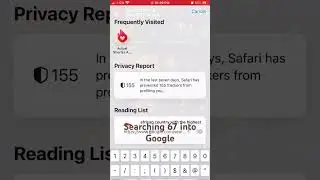 Searching the number 67 into Google