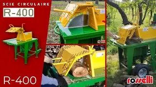 🚜 Rosselli R-400 Scie Circulaire pour Tracteur : Puissance et Pr&eacute;cision sur le Terrain et en For&ecirc;t !
